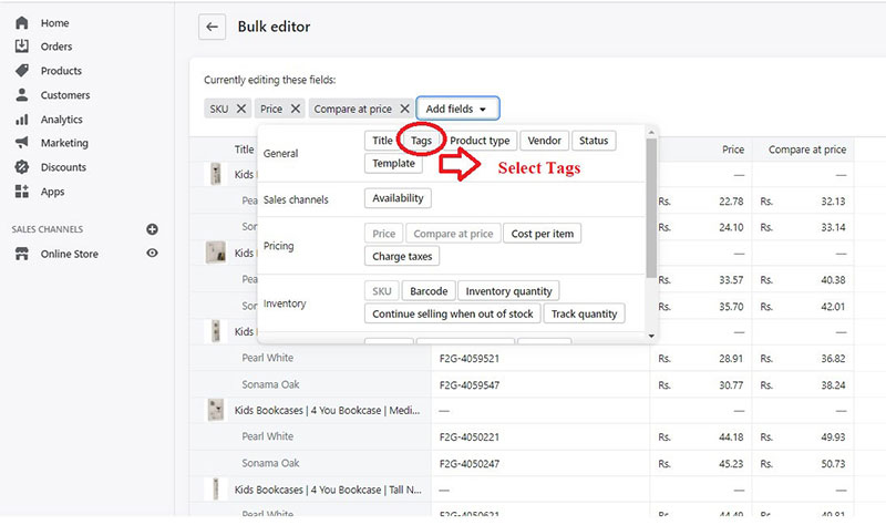 step 6 filter tag updates - Additional view 4