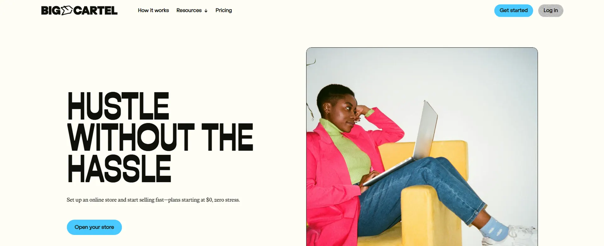 bigcartel webshop platform for online shop