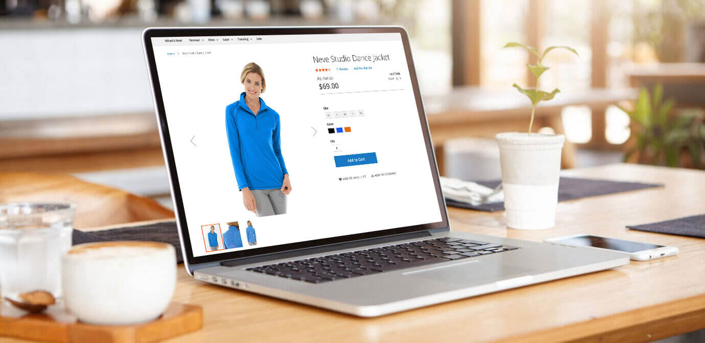 A person buying a configurable product with different variations and prices in Magento