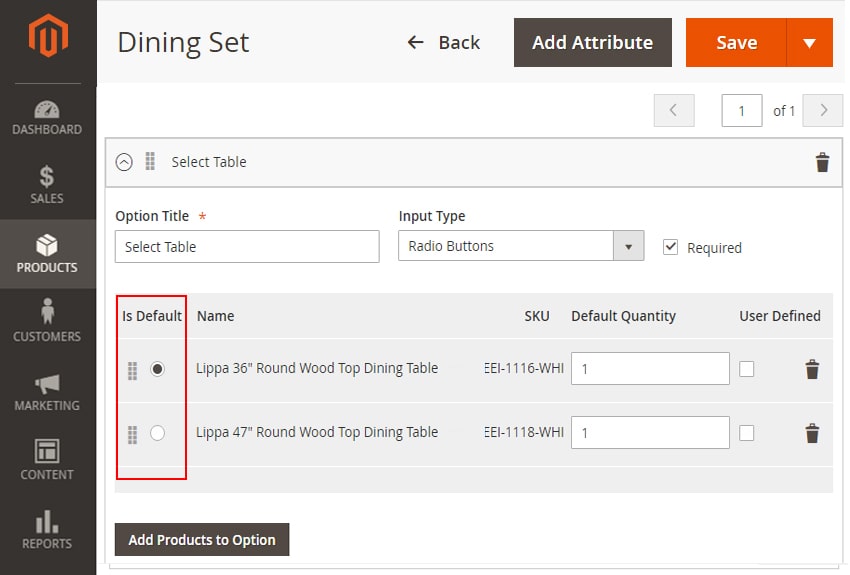 how to create bundle products in magento 2 add selected products is default