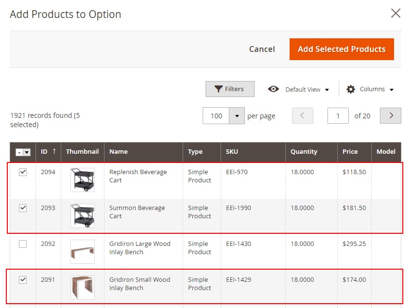 how to create bundle products in magento 2 select the required products