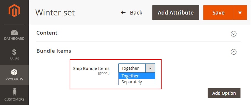 how to create bundle products in magento 2 ship bundle items