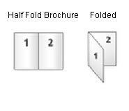 halffold brochure design diagram image