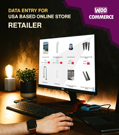 Case Study - Data entry for Dock Products Online Store in USA